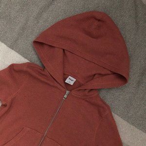 TNA Aritzia Thermal Zip Up Hoodie - Cropped